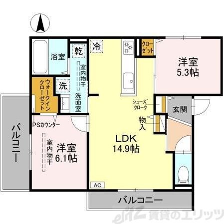 D-residence下田部Aの物件間取画像